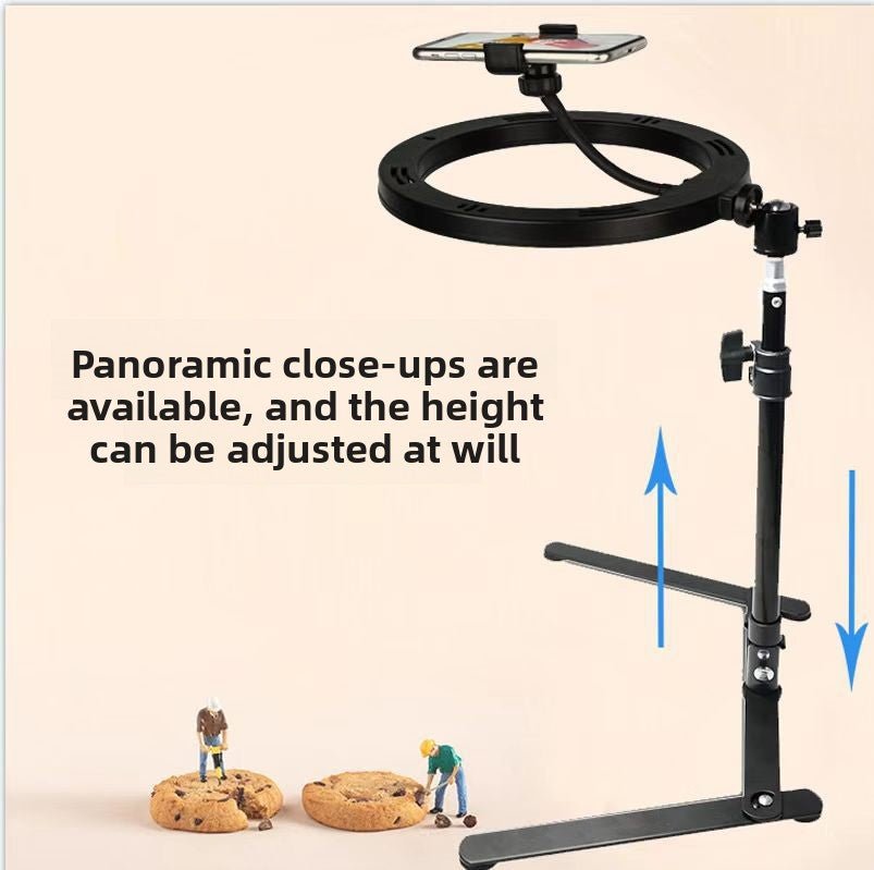 Adjustable Phone Live Streaming Stand with Fill Light - Odyssey Gadgets Onlineaccessories