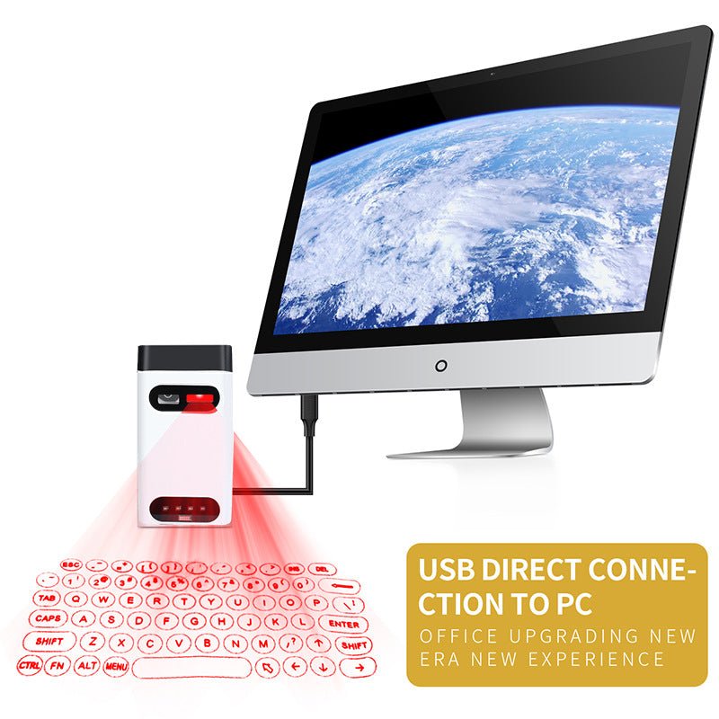 Laser Projection Virtual Keyboard Bluetooth Wireless - Odyssey Gadgets Onlinegadget