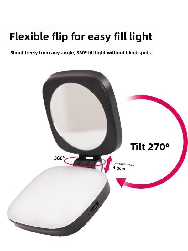 Magnetic Phone Fill Light with Makeup Mirror - Odyssey Gadgets Onlinegadget