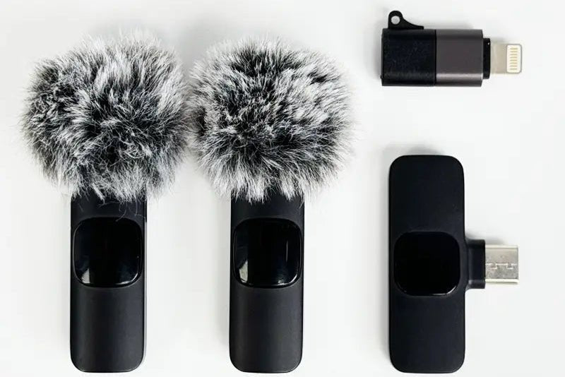 Wireless Mini Lapel Microphone for iPhone & Smartphone – Noise Cancelling - Odyssey Gadgets Online